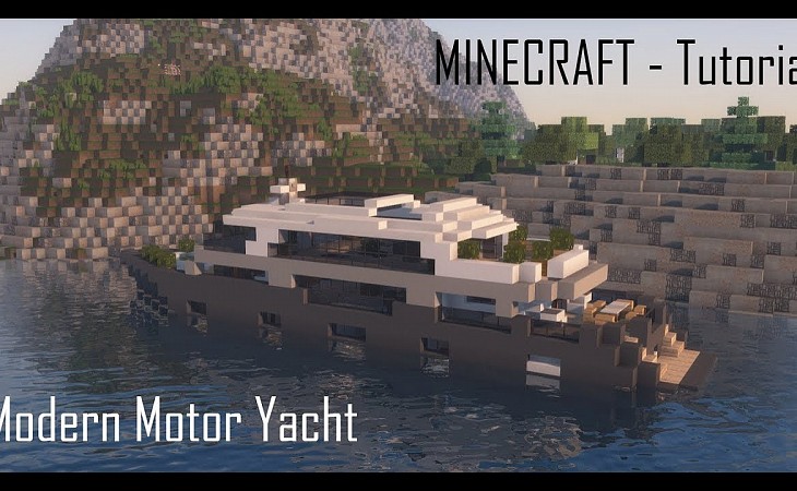 minecraft fashionable motor yacht