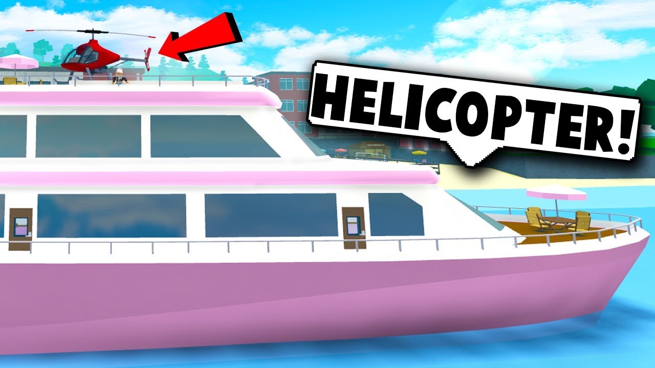 I Bought A Helicopter Decorating My Yacht Robloxian Highschool Roblox Roleplay - robloxian highschool roblox